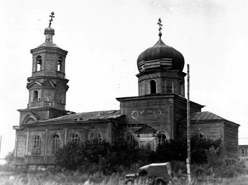 Мичурино. Церковь Димитрия Солунского. архивная фотография, Фото из паспорта ОКН, 1977