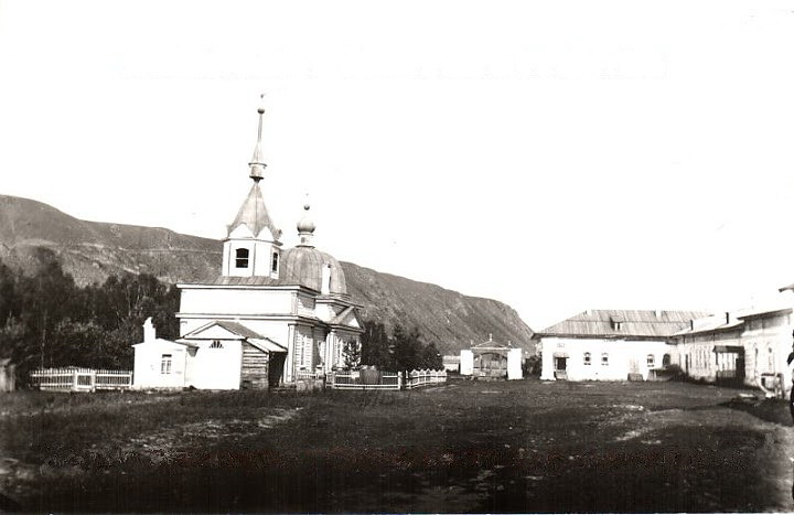 Успенский мужской монастырь. Церковь Успения Пресвятой Богородицы (утраченная), Красноярск (Красноярск, город, Красноярский край). архивная фотография, Старинное фото с сайта www.fotoyarsk.ru