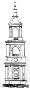 Церковь Смоленской иконы Божией Матери (Одигитрии), Колокольня храма. Изображение с сайта Рогнединской районной библиотеки Rognedalib.ucoz.net<br>, Рогнедино, Рогнединский район, Брянская область