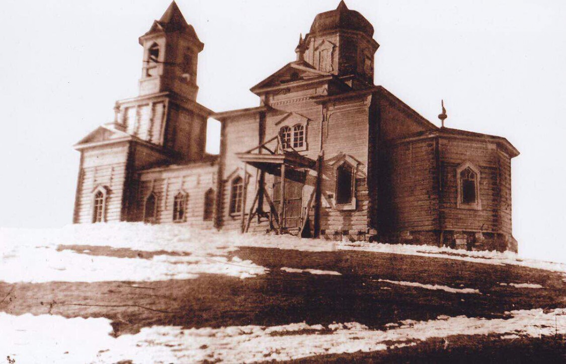 Оренбургская область, Северный район, Аксенкино. Церковь Димитрия Солунского (старая), фотография. архивная фотография