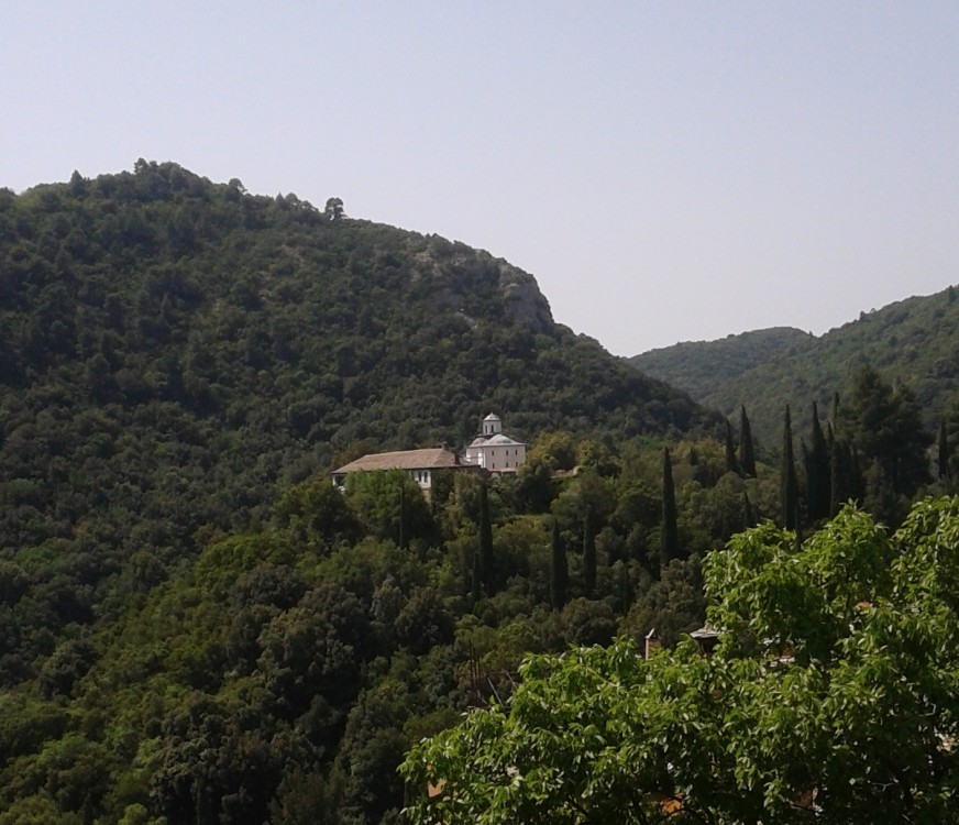 Кафизма Георгия Победоносца, Афон (Ἀθως) (Айон-Орос (Άγιον Όρος), Греция). фасады