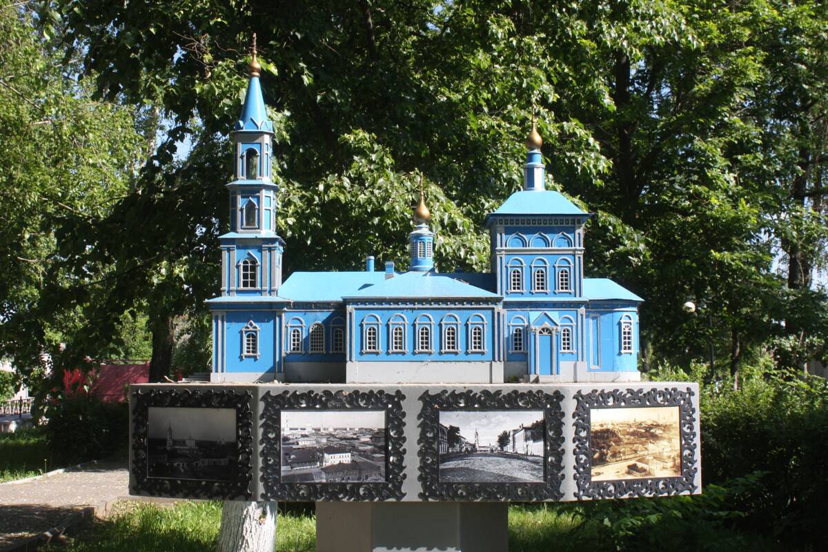 Церковь Входа Господня в Иерусалим, Скопин (Скопинский район и г. Скопин, Рязанская область). фасады, Макет храма
