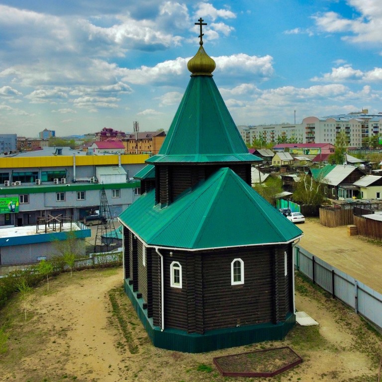 Улан-Удэ. Церковь Рождества Пресвятой Богородицы. фасады, С воздуха 