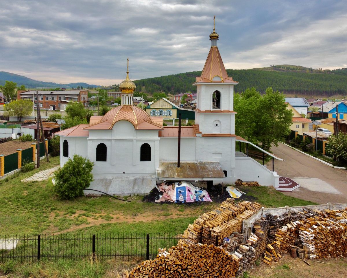 Церковь Воздвижения Креста Господня, Тарбагатай (Тарбагатайский район, Республика Бурятия). фасады, Вид с севера