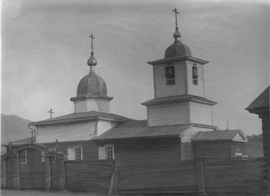 Церковь Николая Чудотворца (старая), Тарбагатай (Тарбагатайский район, Республика Бурятия). архивная фотография, Фото 1900 года из фондов Музея истории Бурятии имени М.Н. Хангалова