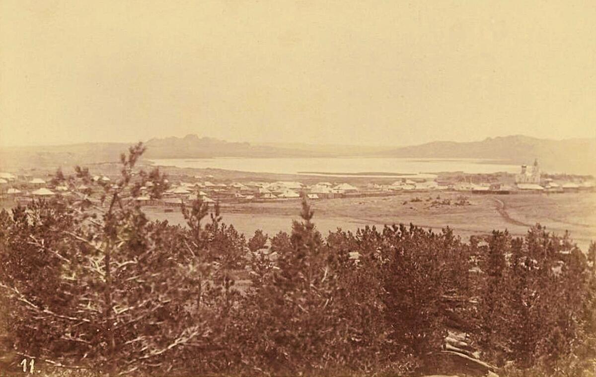 Баян-Аул. Станичная церковь. Фотография Поля А.Лаббе, архивная фотография. Церковь Стефана архидиакона, Баянаул (Павлодарская область, Казахстан)