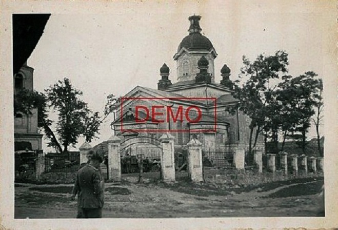 Белиловка. Церковь Троицы Живоначальной. архивная фотография, Фото 1941 г. с аукциона e-bay.de