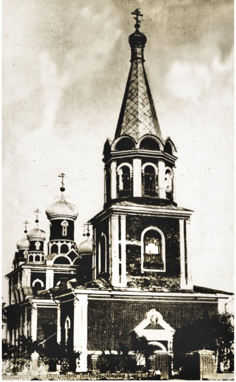 Церковь Рождества Христова, Саранск (Саранск, город, Республика Мордовия). архивная фотография, Вид со стороны ул.Московской (ныне ул.Л.Толстого)