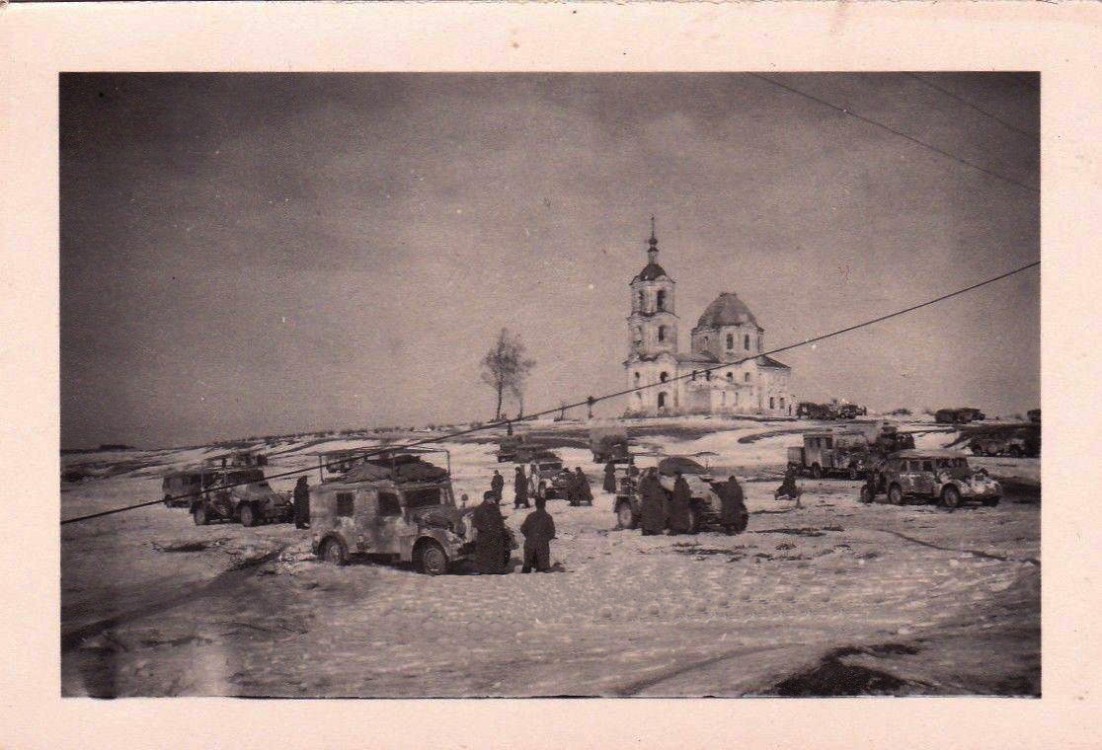 Церковь Казанской иконы Божией Матери, Лучеса (Починковский район, Смоленская область). архивная фотография, Фото 1941 г. с аукциона e-bay.de