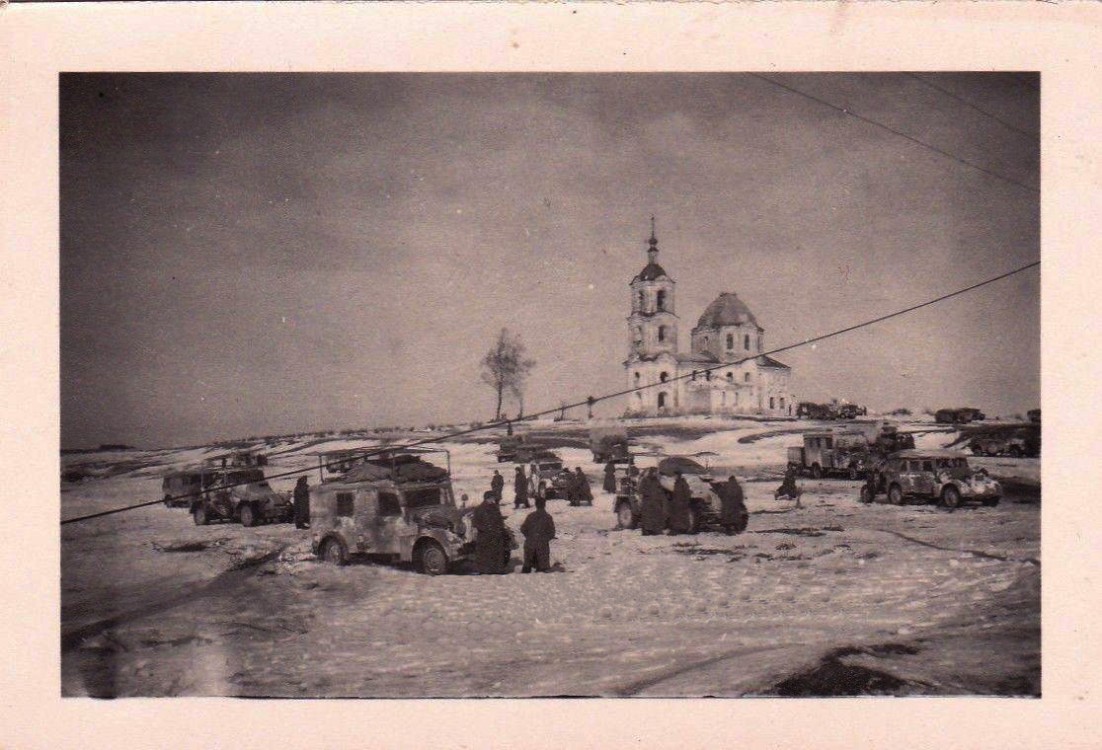 Лучеса. Церковь Казанской иконы Божией Матери. архивная фотография, Фото 1941 г. с аукциона e-bay.de