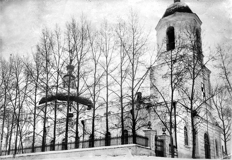 Церковь Сретения Господня (старая), Бердск (Бердск, город, Новосибирская область). архивная фотография, Деревянная Сретенская церковь, сгоревшая в 1807 году, была вновь возведена, уже из камня, в 1808 г.