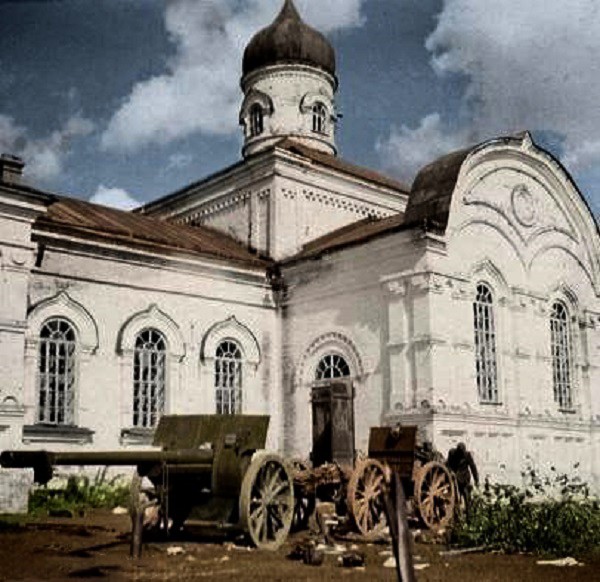 Лукашовка. Церковь Вознесения Господня. архивная фотография, Фото 1941 г. с аукциона e-bay.de