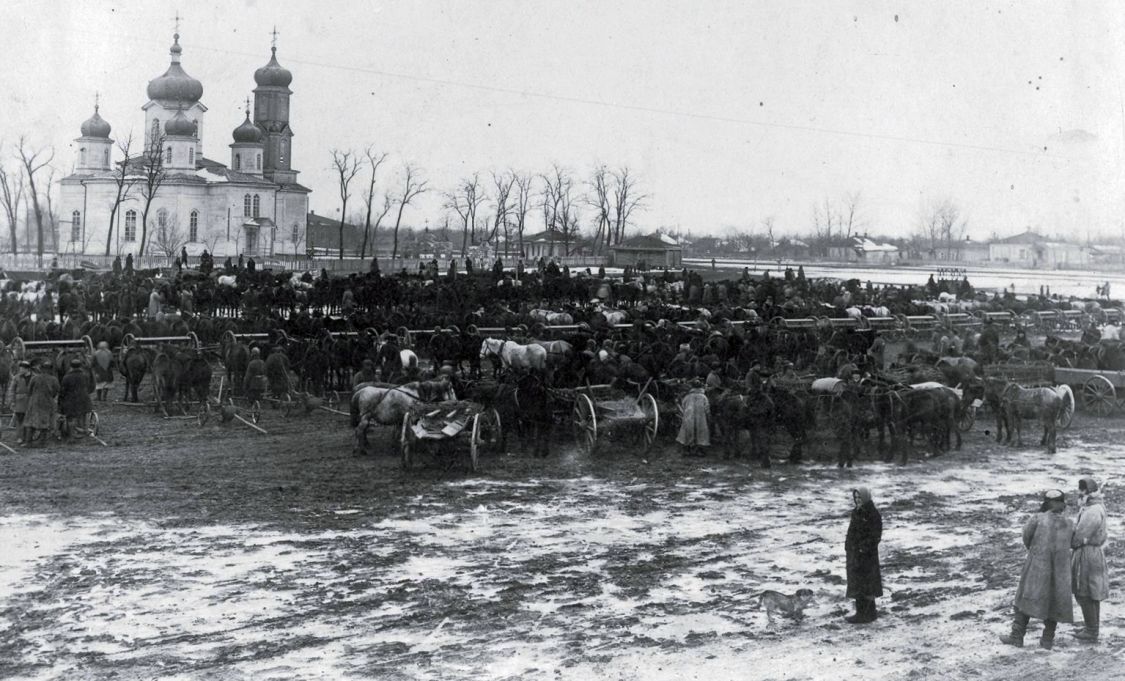 Церковь Воскресения Христова, Канеловская (Староминский район, Краснодарский край). архивная фотография, Частная коллекция. Фото 1920-х годов