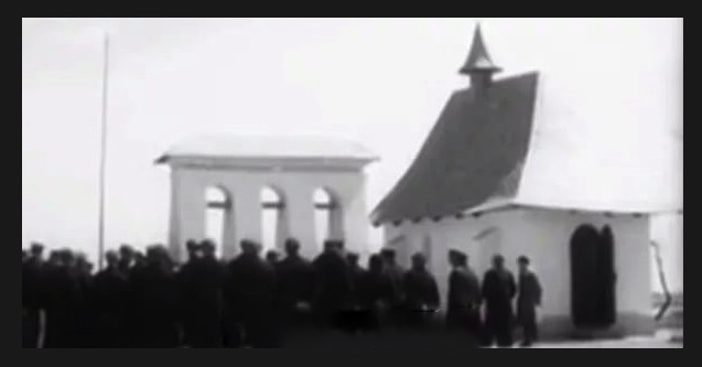 Неизвестная часовня, Очаков (Николаевский район, Украина, Николаевская область). архивная фотография, Советская кинохроника 1944 г.