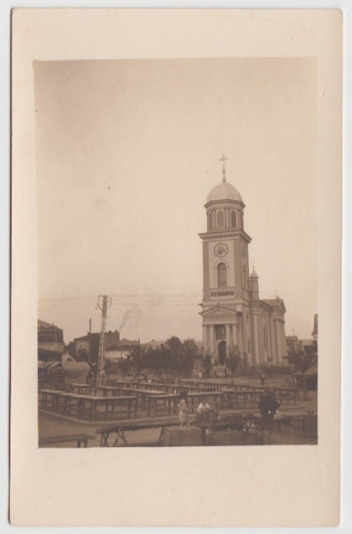 Церковь Илии Пророка, Бырлад (Васлуй, Румыния). архивная фотография, Почтовая фотооткрытка 1918 г.