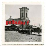 Церковь Илии Пророка, Вид колокольни после землетрясения 1940 г. Фото 1941 г. с аукциона e-bay.de<br>, Бырлад, Васлуй, Румыния