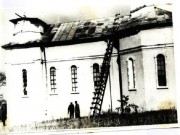 Церковь Георгия Победоносца, Храм после землетрясения. Фото 1977 г. из архива прихода.<br>, Кирноджени, Констанца, Румыния