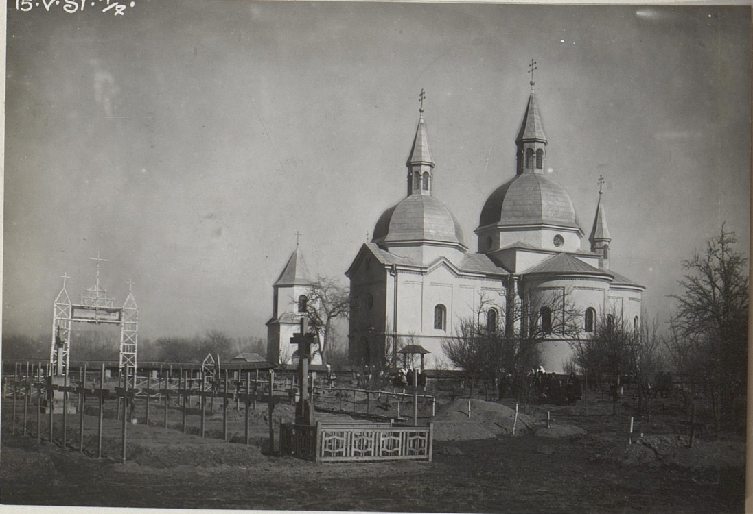 Церковь Успения Пресвятой Богородицы, Викову-де-Сус (Сучава, Румыния). архивная фотография, Фото 1918 г. с аукциона e-bay.de