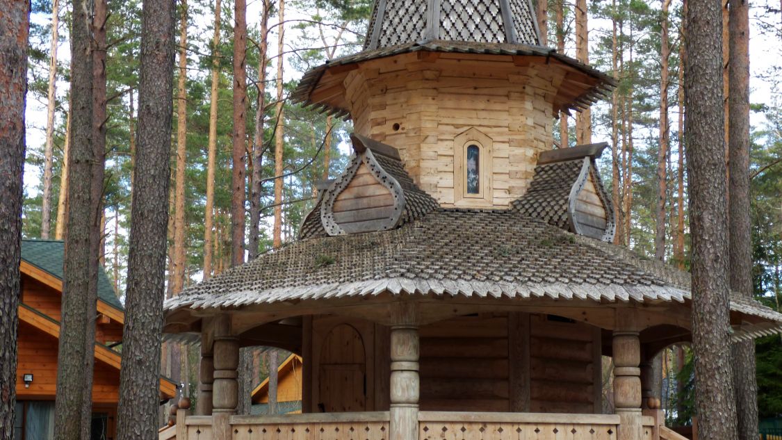 Неизвестная часовня, Комарово (Санкт-Петербург, Курортный район, г. Санкт-Петербург). фасады, Вид с Кудринского пер.