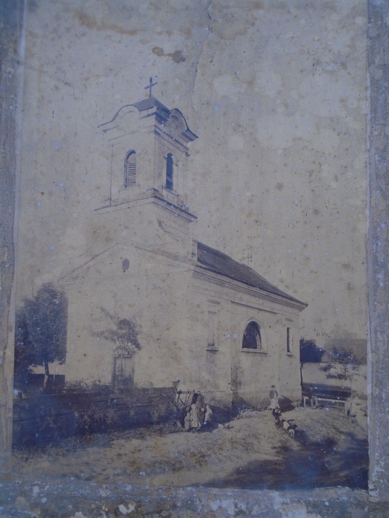 Винга. Церковь Успения Пресвятой Богородицы (старая). архивная фотография, Частная коллекция. Фото 1910-х годов