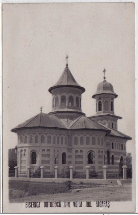 Церковь Николая Чудотворца, Войла (Брашов, Румыния). архивная фотография, Тиражная почтовая фотооткрытка 1920-х годов