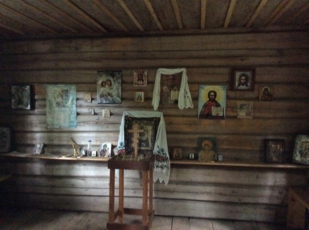 Неизвестная часовня, Покровское (Медвежьегорский район, Республика Карелия). интерьер и убранство