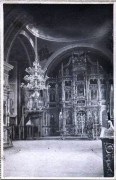 Церковь Успения Пресвятой Богородицы, Интерьер храма. Фото 1920-х годов из приходского архива<br>, Жариштя, Вранча, Румыния