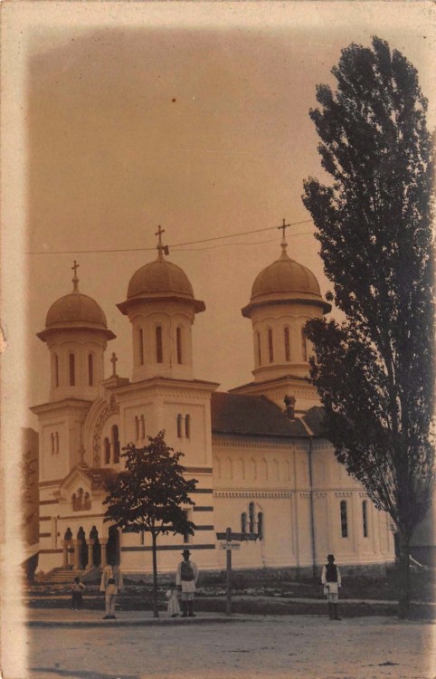 Собор Петра и Павла, Кэлимэнешть (Вылча, Румыния). архивная фотография, Фото 1918 г. с аукциона e-bay.de