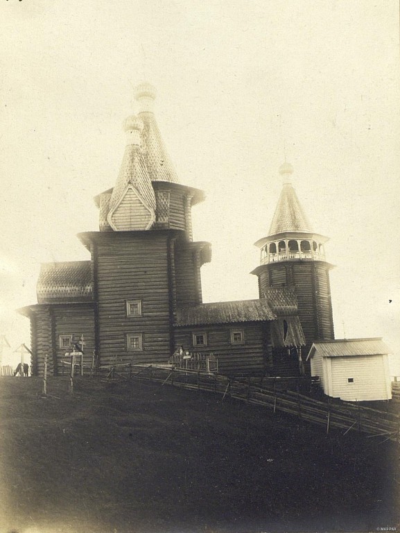 Церковь Илии Пророка, Юрома (Лешуконский район, Архангельская область). архивная фотография, Фотография Н. Шабунина 1906 г.