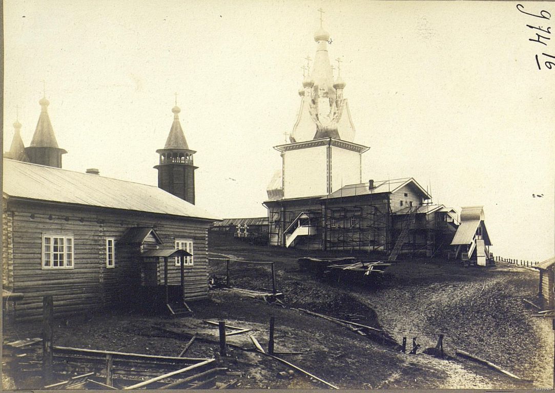 Церковь Михаила и Гавриила Архангелов, Юрома (Лешуконский район, Архангельская область). архивная фотография, Фотография Николая Шабунина. 1903-1904 гг