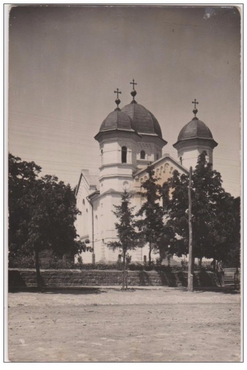 Церковь Успения Пресвятой Богородицы, Жибоу (Сэлаж, Румыния). архивная фотография, Почтовая фотооткрытка 1937 г.