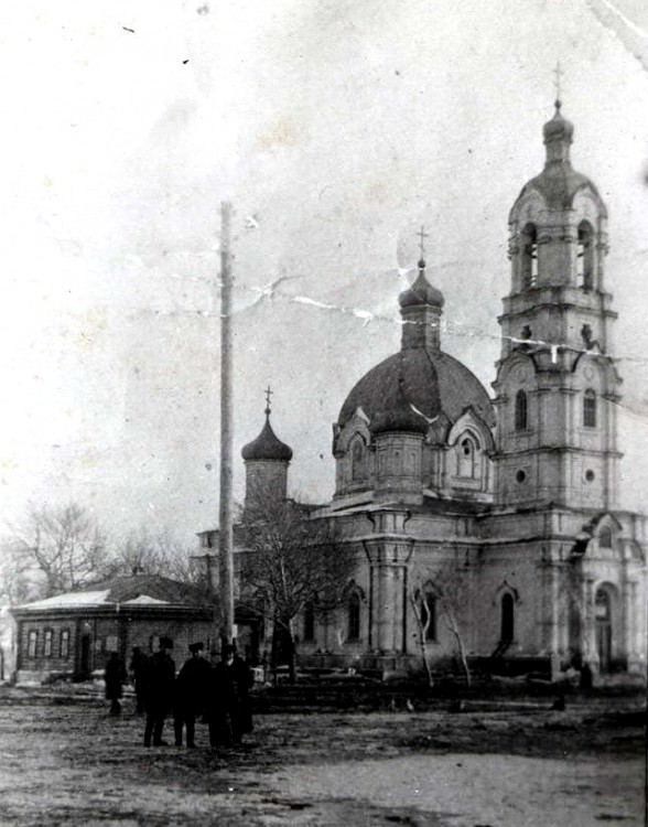 Мучкапский. Церковь Покрова Пресвятой Богородицы (старая). архивная фотография, 1906 год фото с сайта https://pastvu.com/p/422837