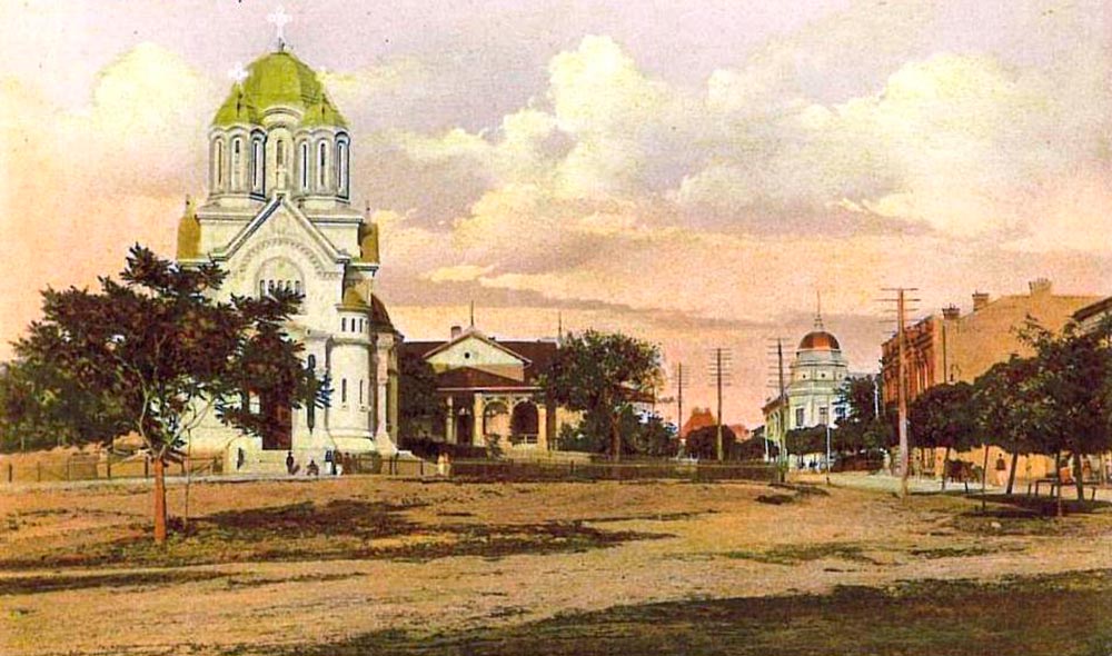Церковь Николая Чудотворца, Калафат (Долж, Румыния). архивная фотография, Тиражная почтовая открытка 1910-х годов