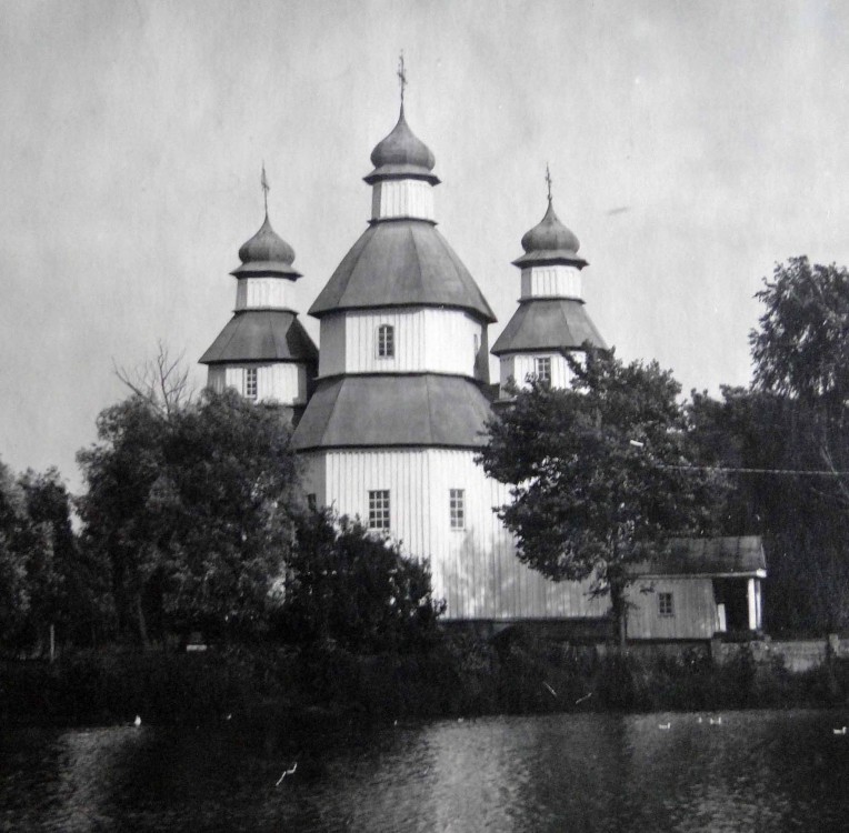 Церковь Михаила Архангела, Вороньков (Воронки) (Бориспольский район, Украина, Киевская область). архивная фотография, Фото С. Таранушенко, 1920-е гг., источник: otkudarodom.ua/ru/arhangelo-mihaylovskaya-cerkov-s-taranushenko