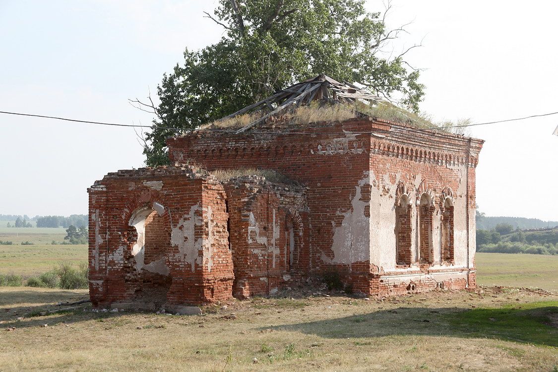 Церковь Николая Чудотворца, Лобаново (Катайский район, Курганская область). фасады, Вид с юго-запада