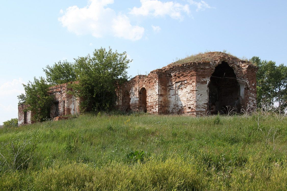 Церковь Вознесения Господня, Крестовка (Далматовский район, Курганская область). фасады, Вид с юго-востока