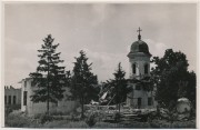 Церковь Георгия Победоносца, Храм после бомбардировки 24.04.1944 г. Фото с аукциона e-bay.de<br>, Плоешти, Прахова, Румыния