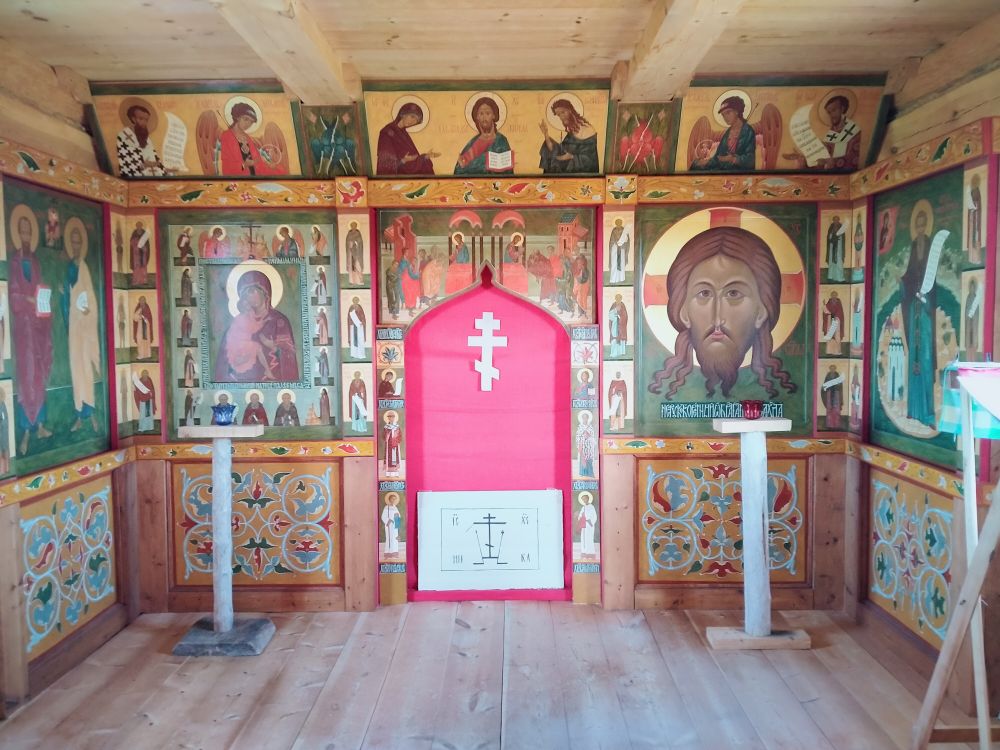 Спасо-Преображенский Соловецкий монастырь. Голгофо-Распятский скит. Часовня Кирилла Новоезерского, Анзерский, остров (Соловецкий район, Архангельская область). интерьер и убранство, внутри часовни