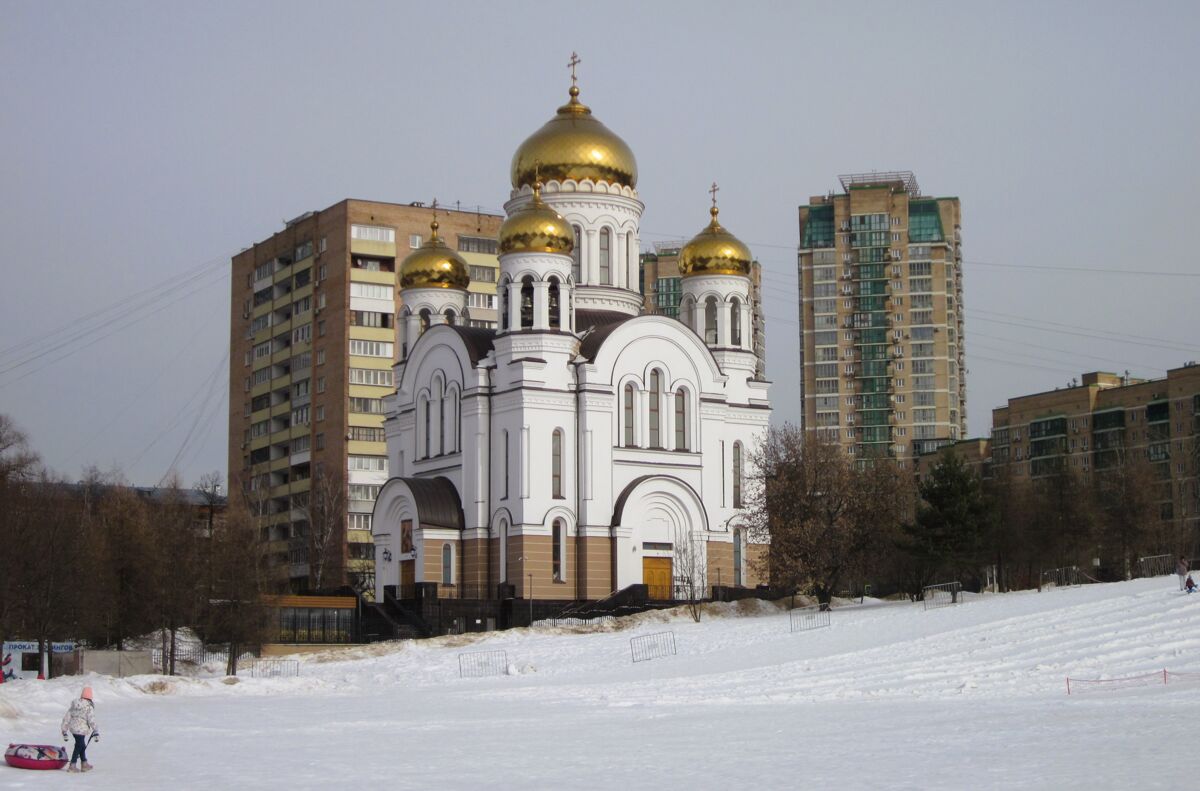 Церковь Кирилла и Мефодия в Ростокине, Ростокино (Северо-Восточный административный округ (СВАО), г. Москва). фасады