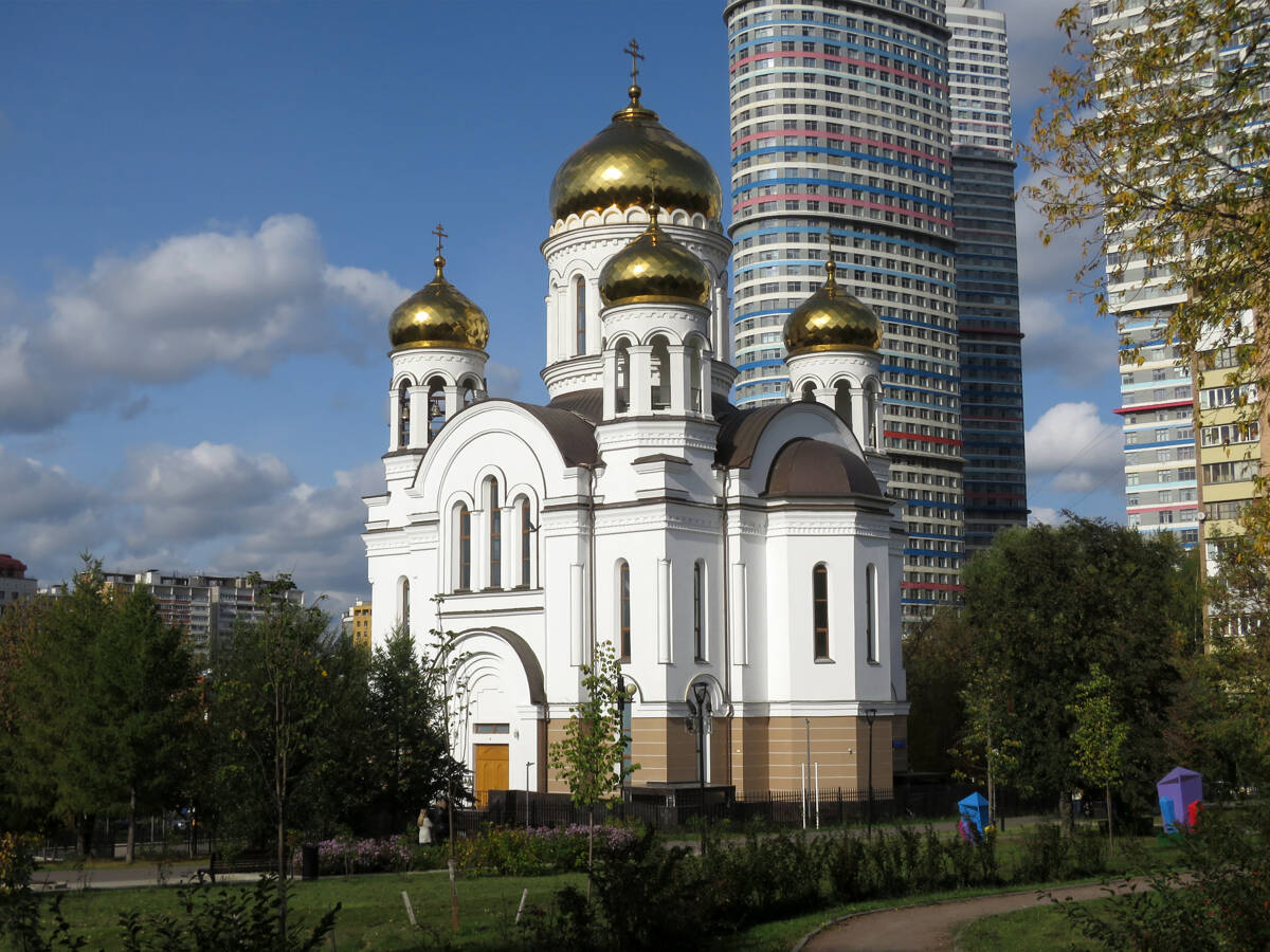 Церковь Кирилла и Мефодия в Ростокине, Ростокино (Северо-Восточный административный округ (СВАО), г. Москва). фасады