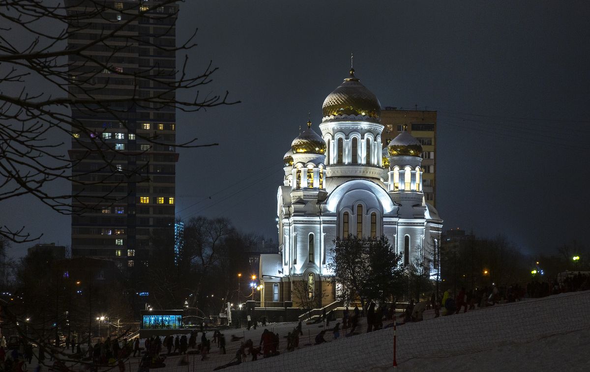 художественные фотографии. Церковь Кирилла и Мефодия в Ростокине, Ростокино (Северо-Восточный административный округ (СВАО), г. Москва)