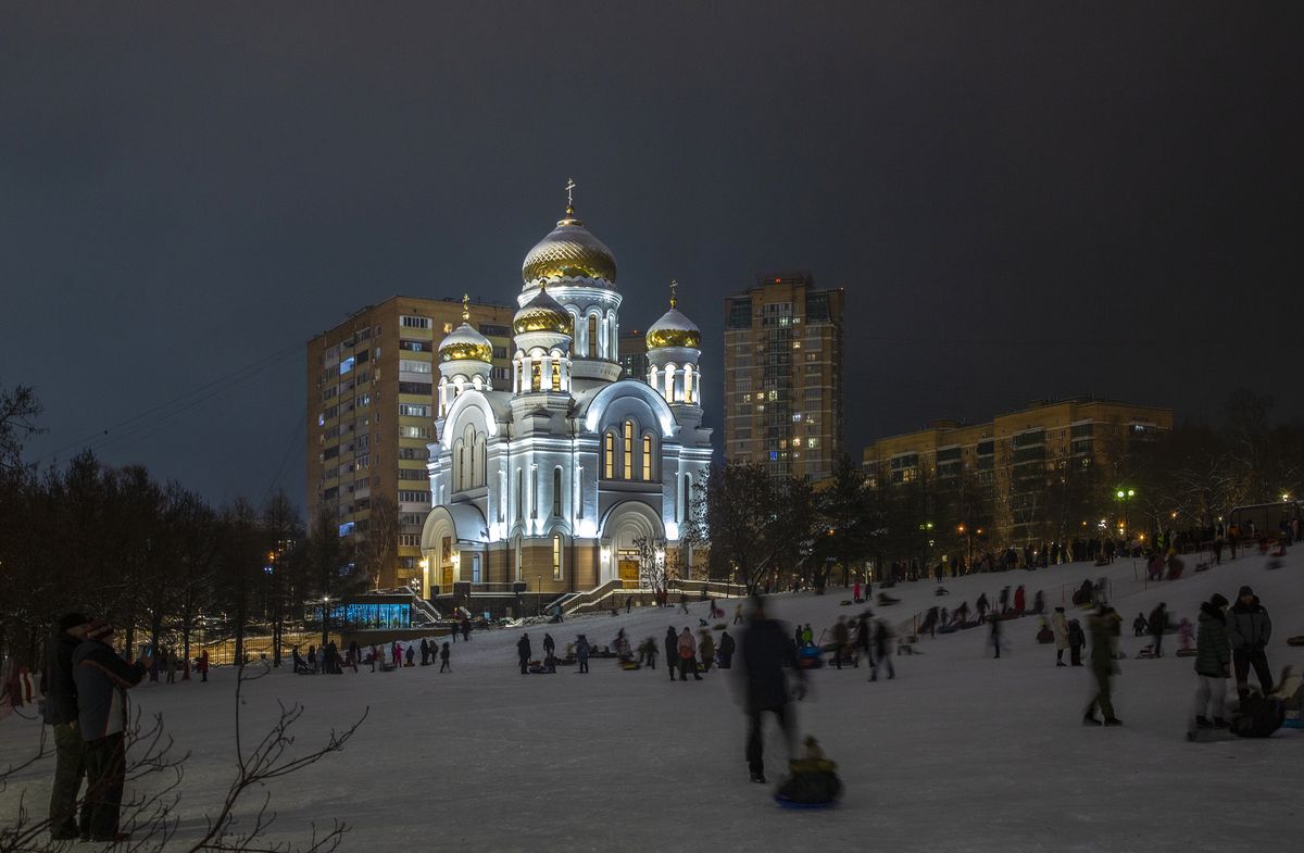 художественные фотографии. Церковь Кирилла и Мефодия в Ростокине, Ростокино (Северо-Восточный административный округ (СВАО), г. Москва)