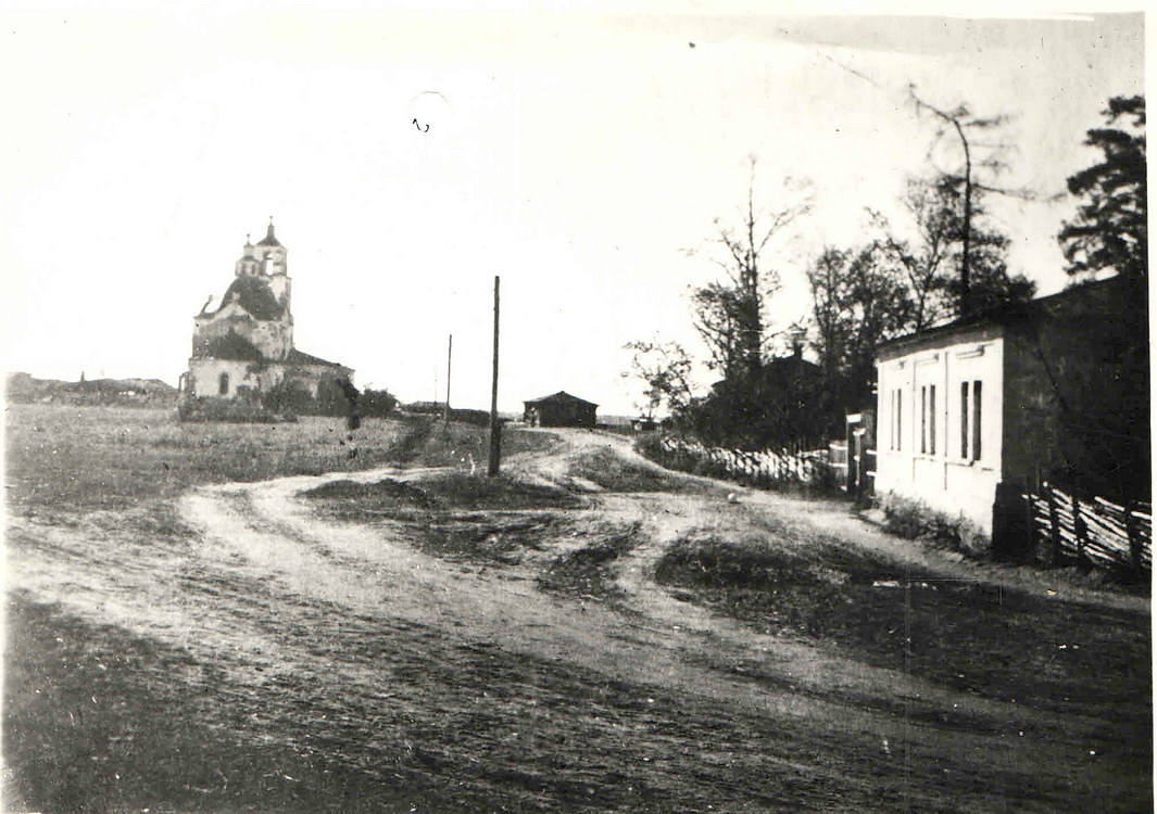 Бутырское. Церковь Петра и Павла. архивная фотография, Фото 1940 года из фондов Мишкинского районного историко-краеведческого музея