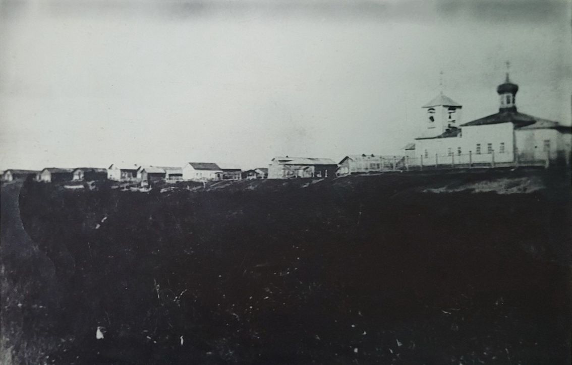 Церковь Георгия Победоносца (старая), Петрунь (Инта, город, Республика Коми). архивная фотография, Фото 1920-ых годов из фондов Интинского краеведческого музея