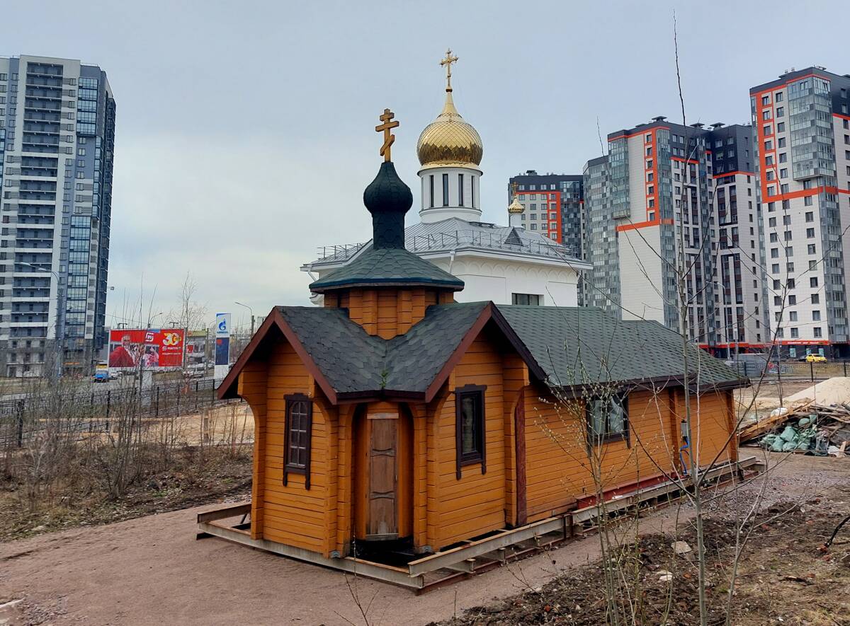 Церковь Петра и Февронии в Кушелевке, Калининский район (Санкт-Петербург, г. Санкт-Петербург). фасады