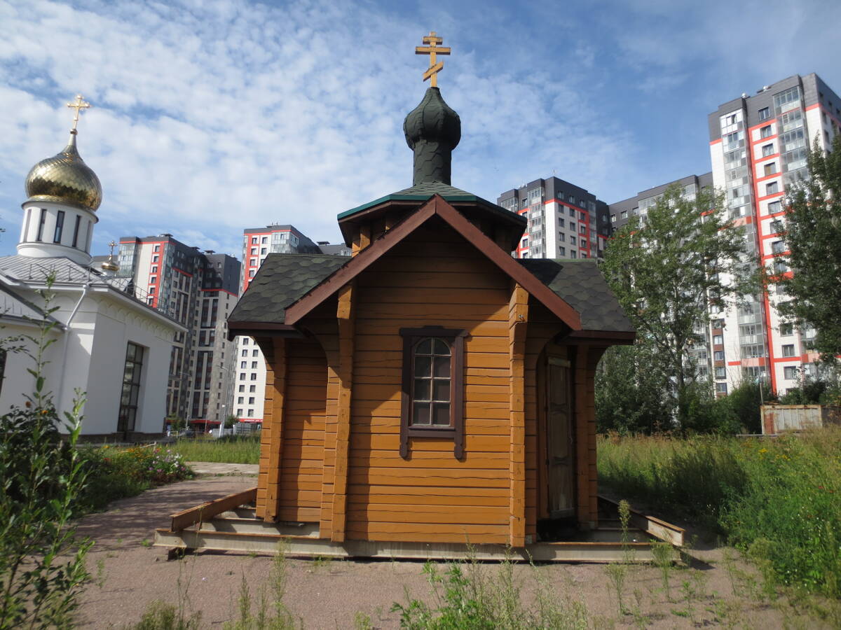 Церковь Петра и Февронии в Кушелевке, Калининский район (Санкт-Петербург, г. Санкт-Петербург). фасады