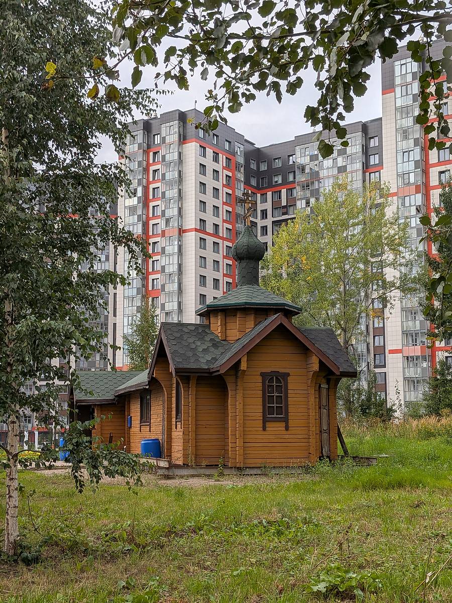 фасады. Церковь Петра и Февронии в Кушелевке, Калининский район (Санкт-Петербург, г. Санкт-Петербург)
