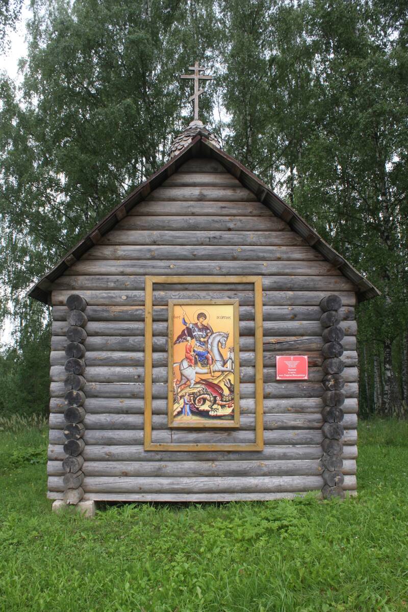 Часовня Георгия Победоносца на кладбище, Кондрово (Дзержинский район, Калужская область). фасады