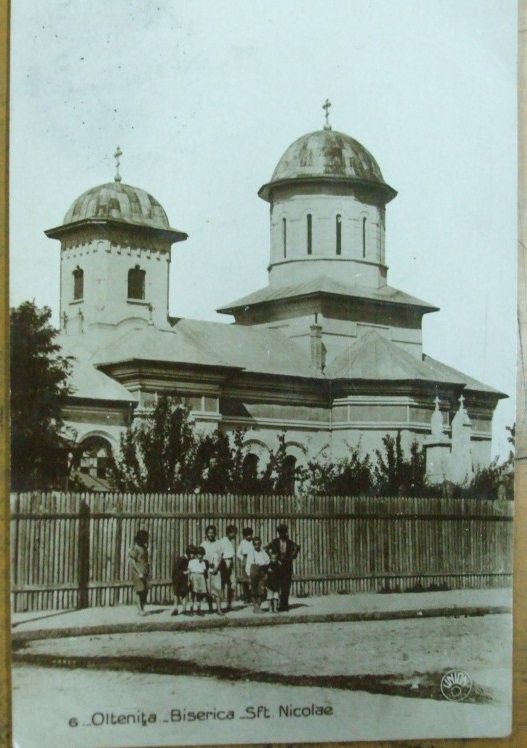 Церковь Николая Чудотворца, Олтеница (Кэлэраши, Румыния). архивная фотография, Почтовая фотооткрытка 1930-х годов