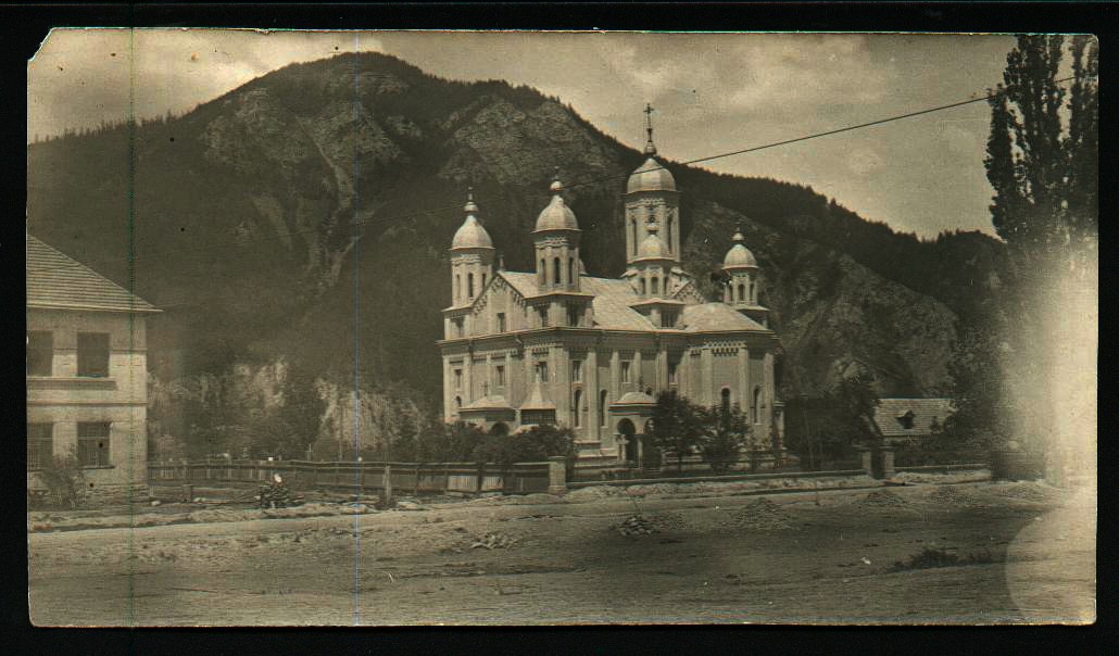 Церковь Николая Чудотворца, Пожорыта (Сучава, Румыния). архивная фотография, Почтовая фотооткрытка 1900-х годов